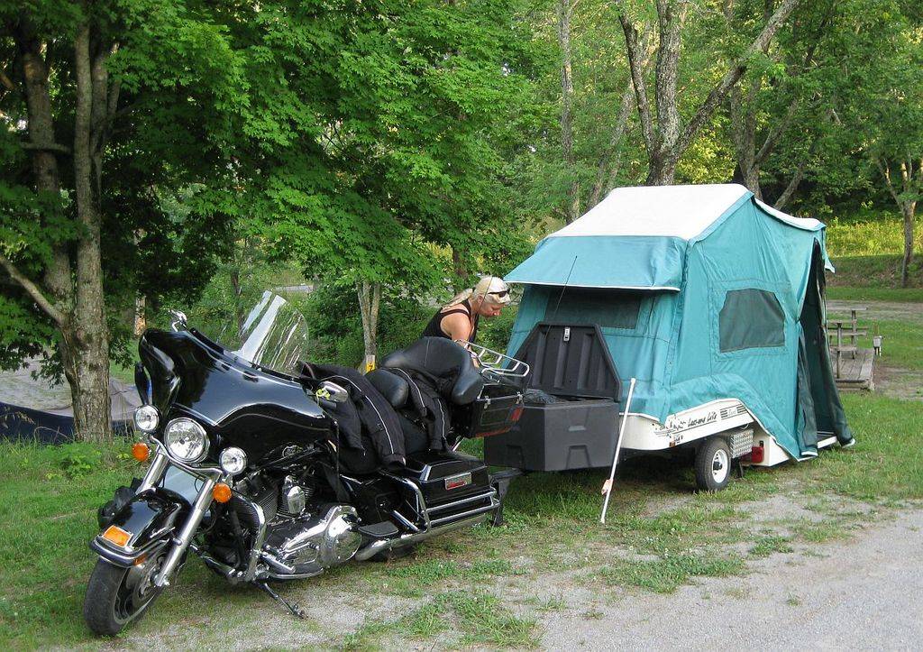 Used motorcycle tent trailers for sale deals