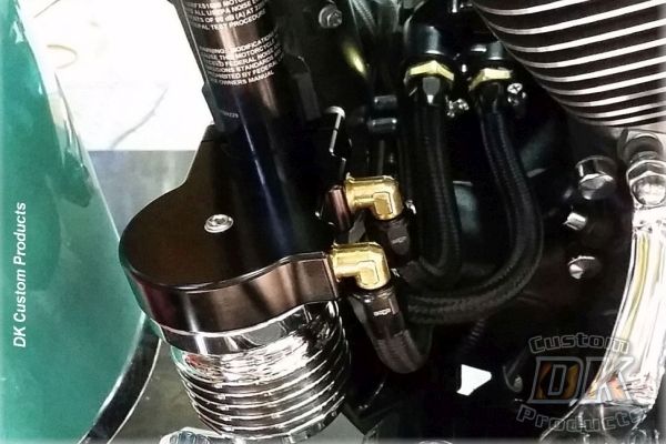 How to Install DK Custom Oil Filter relocation for Sportster Dyna Softail Touring