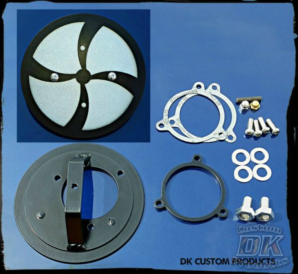 Windstorm 3-D Complete HiFlow 587 Air Cleaner HD Milwaukee-Eight DK Custom Stage I Harley Davidson DK Custom Outlaw Touring Twin Cam Dyna Softail Trike Freewheeler Sportster Tri Glide Kury Kuryakyn Stage I High Flow Milwaukee-Eight SE Heavy Breather