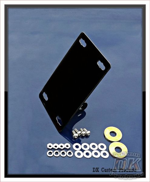 High Tight License Plate Relocation Kit Harley-Davidson Sportster Dyna DK Custom LED Light