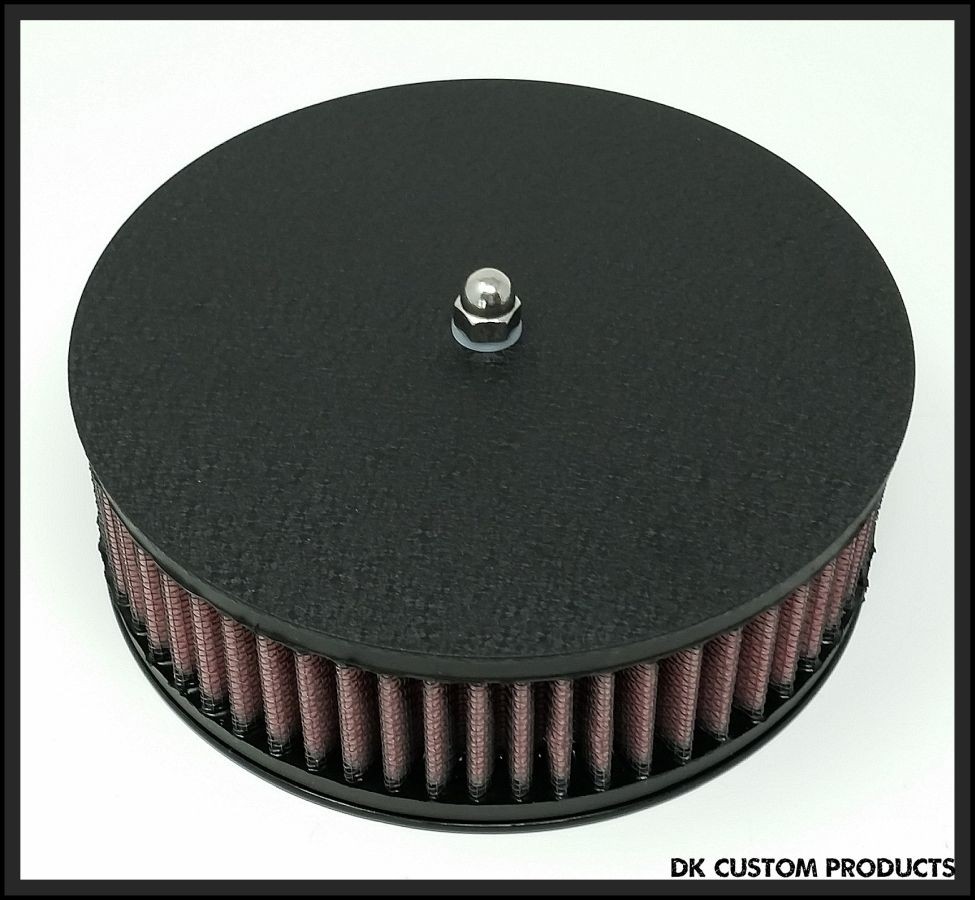 Wrinkle Black Air Cleaner Cover Outlaw High Flow 587 Air Cleaner Harley Davidson DK Custom Stage I