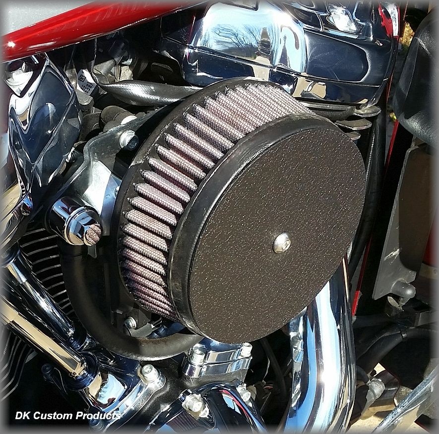 Wrinkle Black Complete HiFlow 606 Air Cleaner Harley Milwaukee-Eight DK Custom Milwaukee-Eight Maximum Power High Flow Harley Davidson performance air cleaner 606 intake kit K&N EBS External Breather System Stage I Outlaw