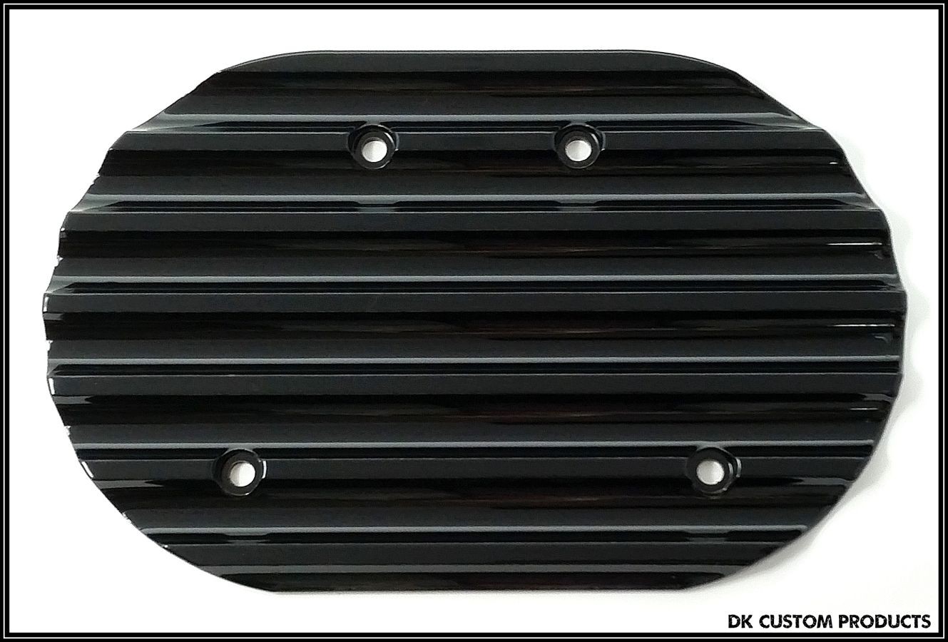 Black Finned Cover for DK Custom Harley Stage I IV Sportster Dyna Softail Bagger Trike 828 Outlaw High Flow HiFlow Air Cleaner Twin Cam M8 