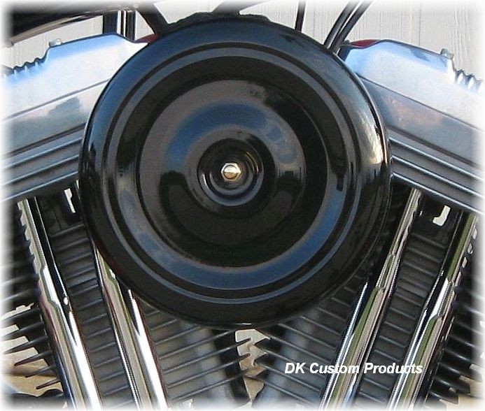 Complete Black Bobber Style HiFlow 606 Air Cleaner All Twin Cam Dyna Softail Touring DK Custom High Flow Harley Davidson performance air cleaner 606 intake kit K&N EBS External Breather System TBW Cable Operated
