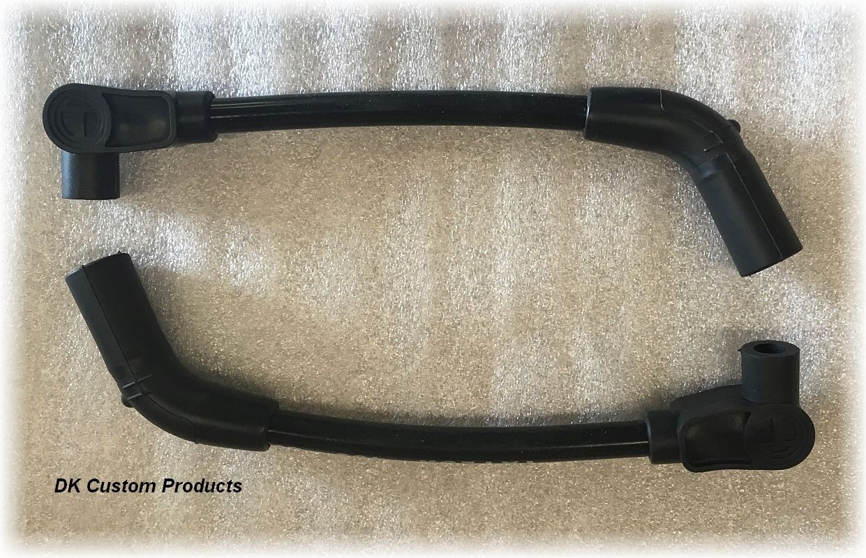 DK Custom 409 PRO RACE Black Spark Plug Wires - "V" Ready to Install Harley High Performance Maximum Fire Power Silicone ECM Coil Relocation Harley Davidson