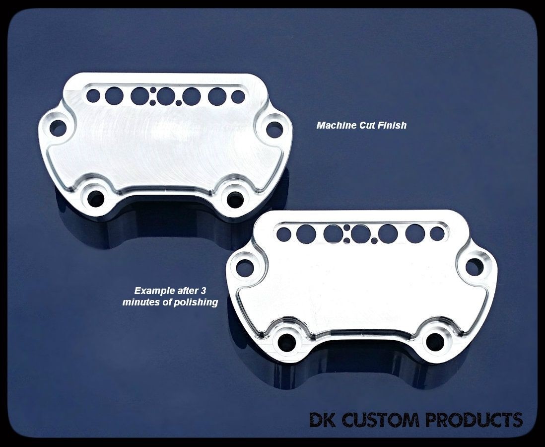 DK Custom Harley-Davidson Sportster Dyna Handlebar Top Clamp Indicator Lights Speedometer Relocation