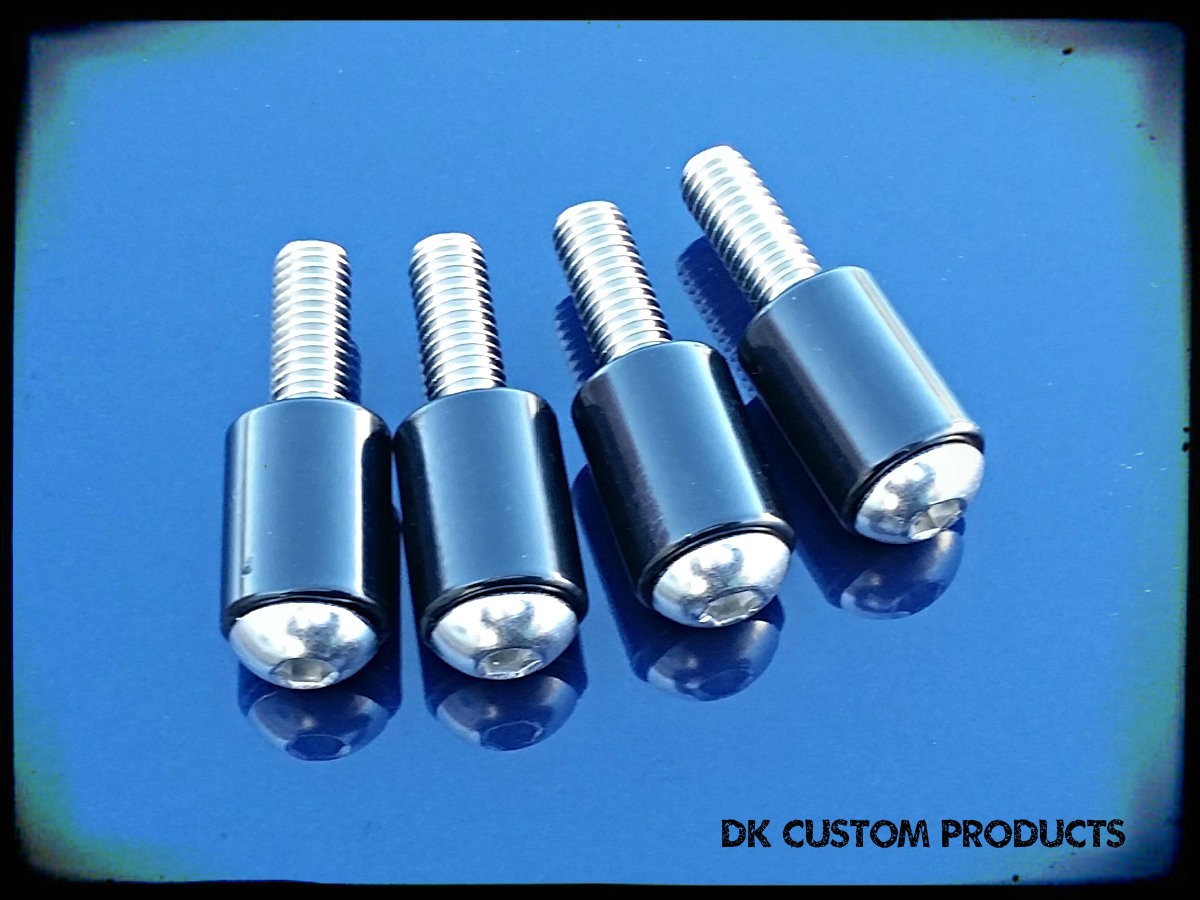 DK Custom 1" Spacer Kit for Stealth Highway Peg Mounting Kit Harley Davidson Sportster Dyna Passenger Comfort foot peg extensions Leg Room Clearance
