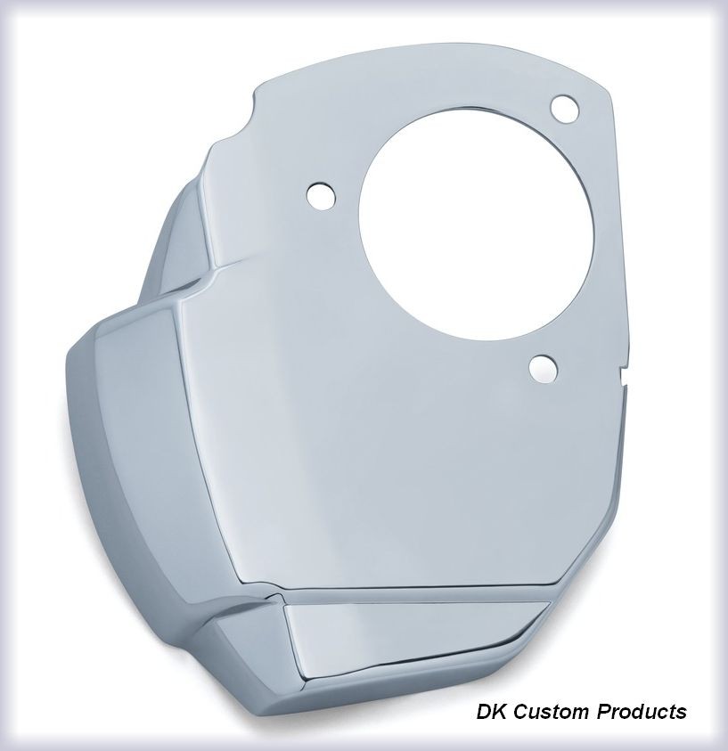 Chrome Cover for Throttle By Wire Servo Motor on Harley Milwaukee-Eight Chrome Harley Davidson DK Custom Outlaw Air Cleaners Touring Twin Cam Dyna Softail Trike Freewheeler Sportster Tri Glide Kury Kuryakyn Stage I High Flow SE Heavy Breather