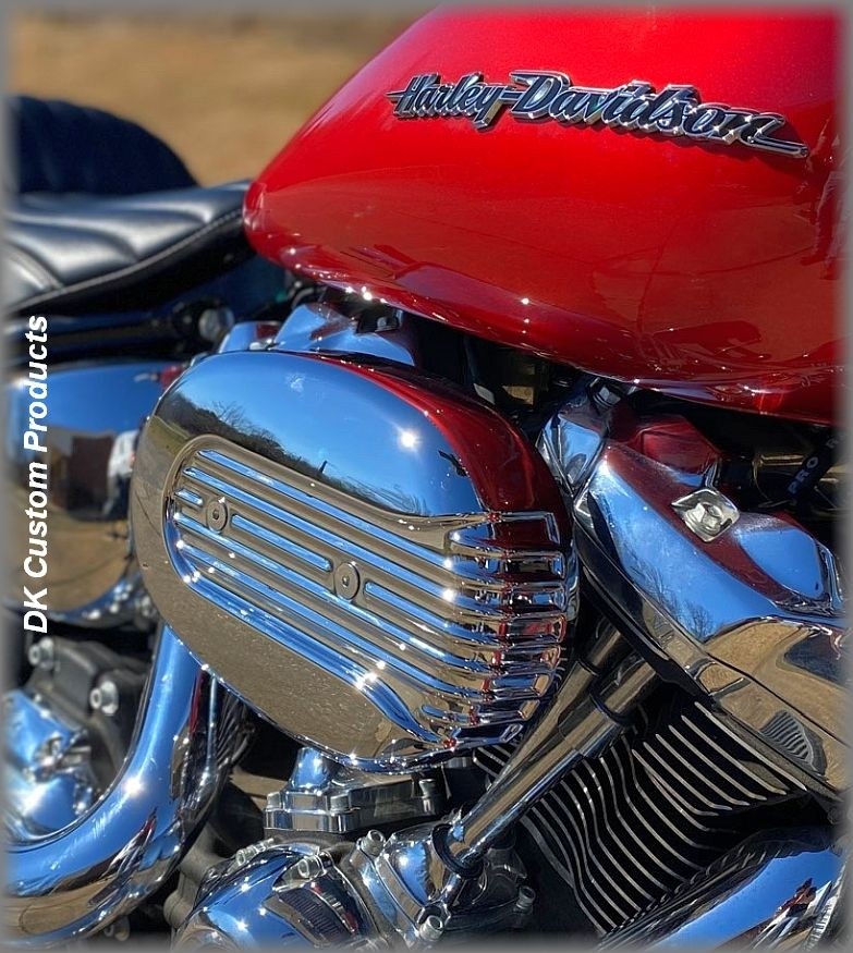 DK Custom Stage I 1 one HiFlow High Flow Performance Air Cleaner 828 Outlaw Twin Cam K&N External Breather EBS Chrome Speed Fin