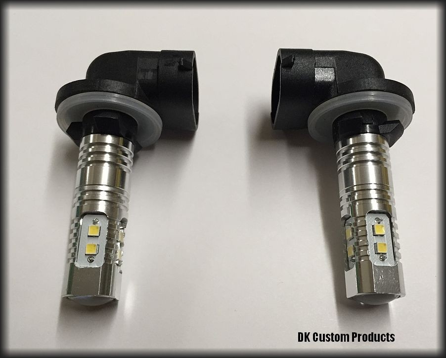 DK Custom Products Harley Passing Lights drop in LED bulbs Bagger Trike Tri-Glide Freewheeler Touring