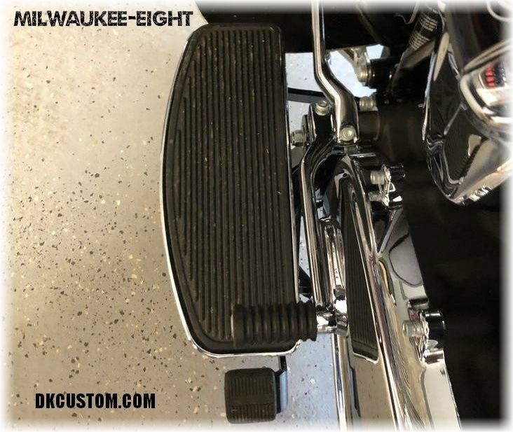 DK Custom Harley Floorboard Extension for Trikes Tri-Glide Touring Bagger Street Glide Freewheeler Reduce felt Heat
