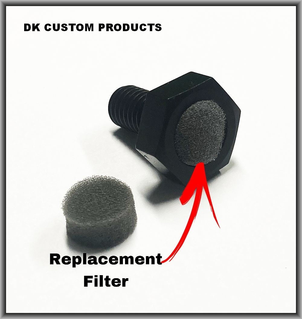 Outlaw Breather Bolt Replacement Filter EBS Harley 