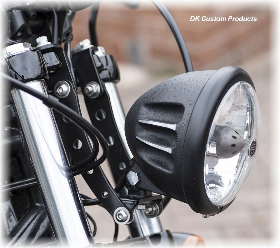Modular Headlight Relocation Bracket -Sportster - Dyna - Softail