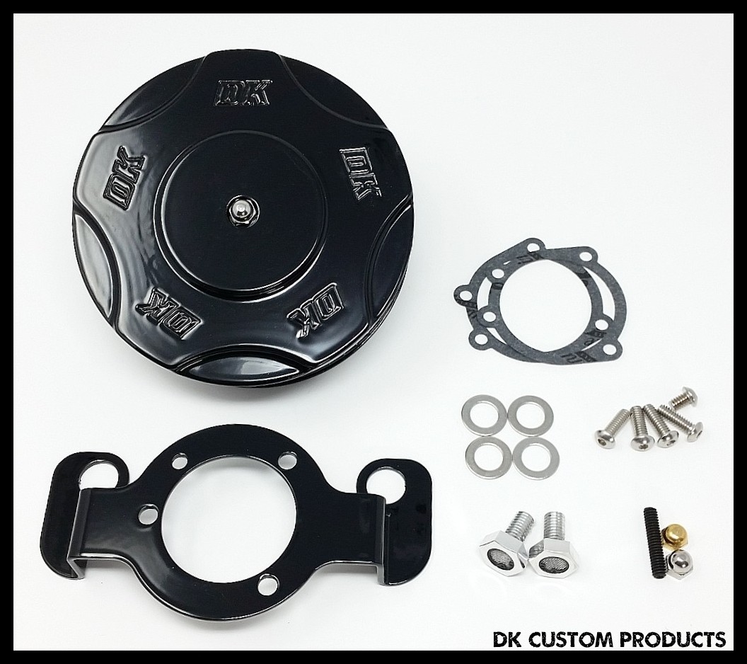 Complete Black DK Billet HiFlow 587 Air Cleaner for Harley Twin Cam DK Custom Harley Davidson Outlaw Air Cleaner Systems Complete EBS High Flow M-8 Milwaukee-Eight Softail Twin Cam Dyna  Touring Trike Freewheeler  Big Twin Stage I TBW Throttle By Wire