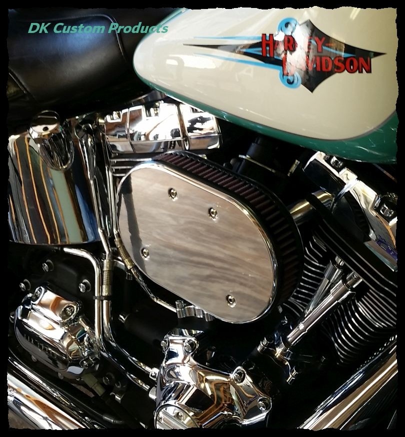 DK Custom Stage I 1 one HiFlow High Flow Performance Air Cleaner 828 Outlaw Twin Cam K&N External Breather EBS Machine Cut