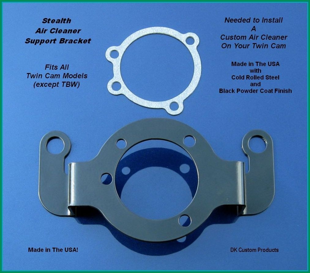 Harley Davidson Sportster Stealth Air cleaner support bracket custom DK Custom allows custom breather vents 48 custom low nightster xl superlow
