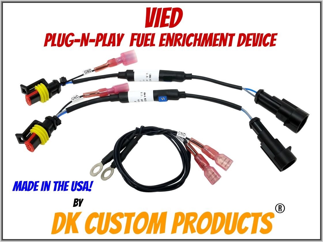 Plug-n-Play Fuel Enrichment for Fuel Injected Harley-Davidsons ViED Lowers Engine & Exhaust Temps - Improves Throttle Response For Touring baggers dyna sportsters softail v-rod DK Custom Nightrider