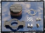 Complete HiFlow 425 Air Cleaner Contrast Finned for HD Twin Cam DK Custom Harley Davidson Outlaw Air Cleaner Systems Complete EBS  High Flow M-8 Milwaukee-Eight Softail Twin Cam Sportster Roadster Dyna 72 48 Big Twin Evo Nightster Iron Stage I Ness Big Su