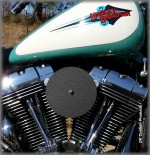 Complete HiFlow 587 Air Cleaner Sano Black for Harley Twin Cam DK Custom Harley Davidson Outlaw Air Cleaner Systems Complete EBS High Flow M-8 Milwaukee-Eight Softail Twin Cam Dyna  Touring Trike Freewheeler  Big Twin Stage I TBW Throttle By Wire