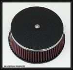 Wrinkle Black Air Cleaner Cover Outlaw High Flow 606 Air Cleaner Harley Davidson DK Custom Stage I