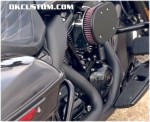 DK Custom Stage I 1 one HiFlow High Flow Performance Air Cleaner 828 Outlaw Milwaukee-Eight M8 K&N External Breather EBS Wrinkle Black