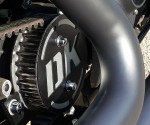 DK Custom Big Flake & Sano Black DK PULLEY GUARD for 04-Up Sportster Harley Davidson