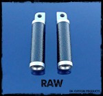 DK Custom Harley Raw Aluminum Gripper Pegs For Harley-Davidson Grip Tape Highway Passenger pegs sportster dyna softail touring Hand made in the USA