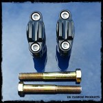 Harley-Davidson Motorcycle Classic Handlebar Clamps DK Custom Finned Design Billet