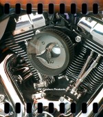 HiFlow 587 Air Cleaner System w/ Transparent Cover Twin Cam DK Custom Harley Davidson Outlaw Air Cleaner Systems Complete EBS High Flow M-8 Milwaukee-Eight Softail Twin Cam Dyna  Touring Trike Freewheeler  Big Twin Stage I TBW Throttle By Wire