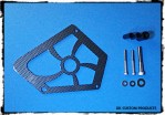 DK Custom Carbon Fiber Look (CFL) Finish Cyclone PULLEY GUARD for 04-Up Sportster Harley-Davidson Nightster 48 72 low custom