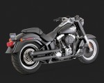 DK Custom V&H Twin Slash Slip-ons for Harley Sportster Dyna Softail - Matte Black Harley-Davidson Vance & Hines