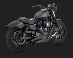 DK Custom V&H Big Radius 2-2 Full Exhaust for Harley Sportster - Chrome black Vance & Hines