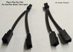 DK Custom Plug-n-Play Pigtail Connector for Stealth R-B-T LED Lights Harley Sportster 48 72 Custom Dynamics SEE & BE SEEN