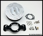 Complete CNC Cut DK Billet HiFlow 587 Air Cleaner for Harley Twin Cam DK Custom Harley Davidson Outlaw Air Cleaner Systems Complete EBS High Flow M-8 Milwaukee-Eight Softail Twin Cam Dyna  Touring Trike Freewheeler  Big Twin Stage I TBW Throttle By Wire