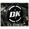 DK in 3-D Flake Complete HiFlow 587 Air Cleaner for Sportsters