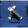 Polished Aluminum Gripper Grip Tape Foot Pegs Harley-Davidson