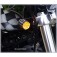 DK Custom Billet 22LR Polished Black Running Lights Turn Signal Bright LED Universal Fitment Harley Sportster Dyna