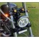 DK Custom Billet 22LR Polished Black Running Lights Turn Signal Bright LED Universal Fitment Harley Sportster Dyna