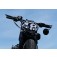 Black Bar End Mirrors Fully Adjustable Round  Oval Harley-Davidson DK Custom  Sportster Dyna