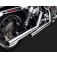 DK Custom V&H Straightshots Slip-ons for Harley Dyna - Chrome Harley-Davidson Vance & Hines
