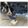 DK Custom Chrome Black Floorboards Mid or Forward Mount Sportster Dyna Softail Harley-Davidson  forward or mid controls Fold Up Chrome