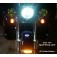 DK Custom Stealth LED Front Turn Signals - White Running lights Universal Fitment Harley-Davidson  Custom Dynamics SEE & BE SEEN