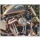 Outlaw Brass Breather Bolts Harley-Davidson Sportster & Evo Harley Davidson Stealth External Breather System Sportster & Big Twin Evo DK Custom EBS Roadster  high flow M-8 milwaukee-eight softail twin cam dyna 72 48 Big twin nightster iron