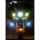 DK Custom Harley Universal Stealth LED Driving Passing Fog Lights Headlights