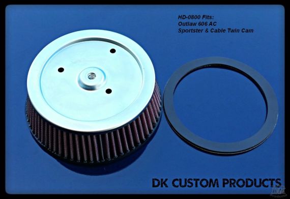 K&N Replacement Air Filter fits DK OUTLAW HiFlow 606 Cable Operated Air Cleaner
