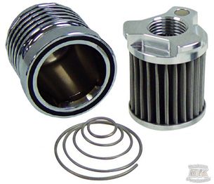 OUTLAW High Performance Cleanable Permanent Oil Filter in Polished Finish