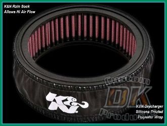K&N Rain Sock fits DK OUTLAW HiFlow-587 Air Cleaners