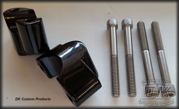 DK Custom Stealth Handlebar Riser Extension Harley Davidson 48 Forty Eight Sportster LA Choppers Loner Industries