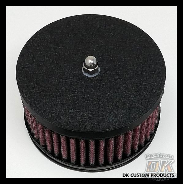 Complete HiFlow 425 Air Cleaner Wrinkle Black for Sportsters Harley Davidson High Flow Air cleaner  DK Custom Nightster Iron 48 Custom Low SuperLow Stage I K&N EFI Carbureted