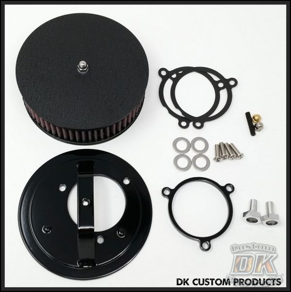 Wrinkle Black Complete HiFlow 587 Air Cleaner Harley Milwaukee